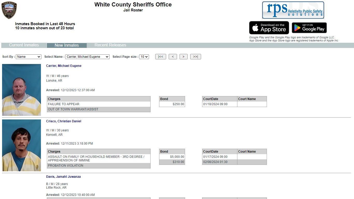 List Inmates - myr2m.com