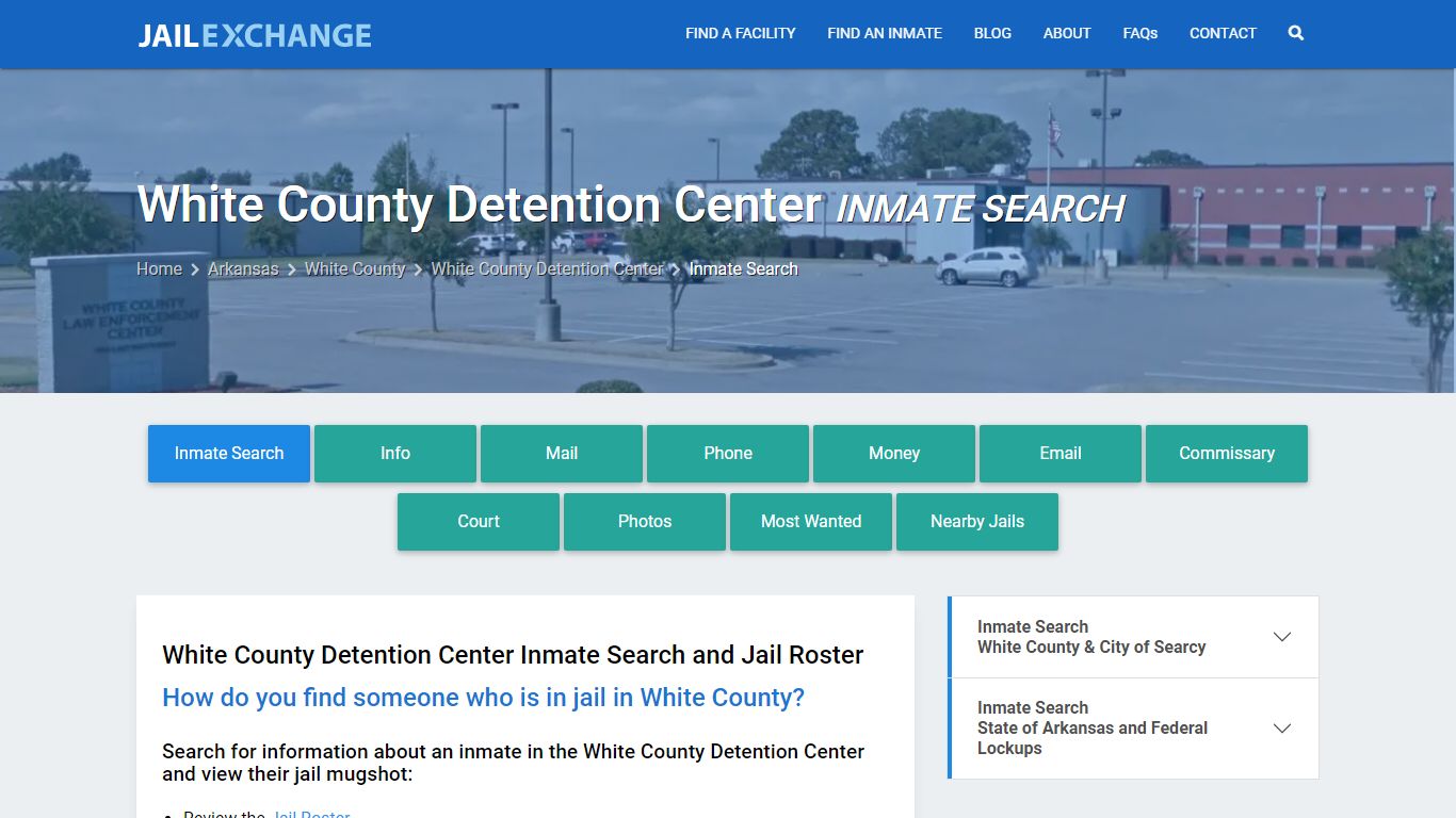 White County Detention Center Inmate Search - Jail Exchange